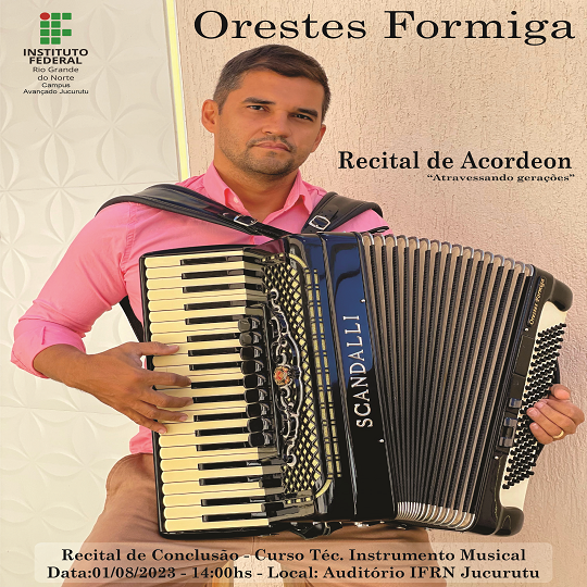 Cartaz Recital - Orestes Formiga