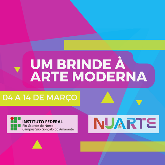 Cartaz exposição arte moderna 2024.1 SGA