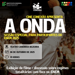 Cineconexões: Sessão do Filme "A onda" no Teatro Cadinha Bezerra