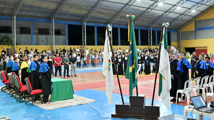 Cerimônia reuniu mais de 300 pessoas no ginásio poliesportivo do IFRN em Pau dos Ferros.