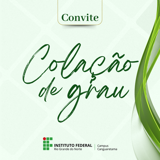Colação de grau - Convite