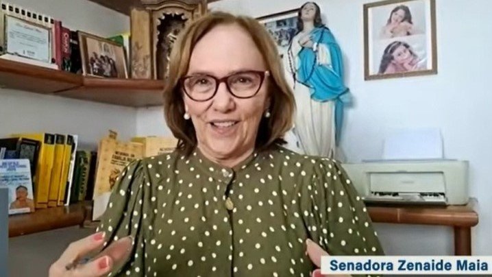 Comenda Abdias Nascimento - Senadora potiguar Zenaide Maia, propositora da homenagem
