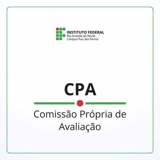 Comissão Própria de Avaliação CPA Pau dos Ferros
