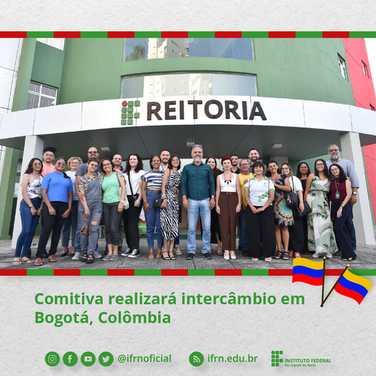 Comitiva realizará intercâmbio em Bogotá, Colômbia_Redes