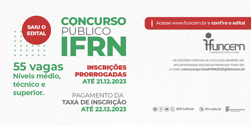 Concurso público do IFRN (2023)