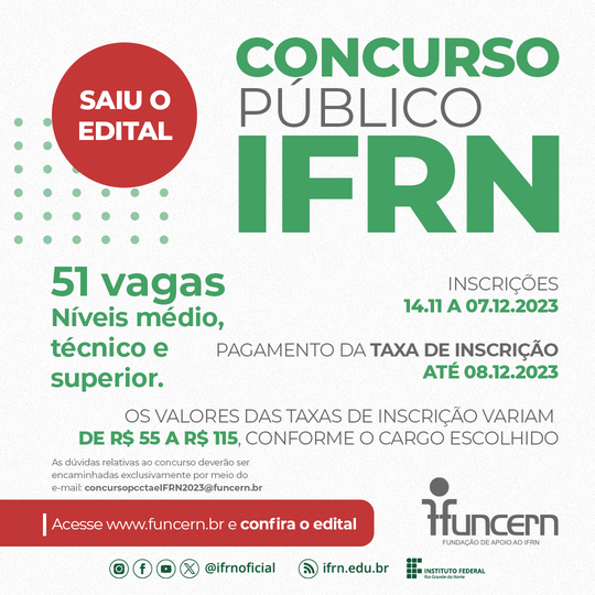 Concurso público do IFRN (2023)