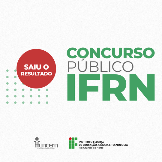 Concurso IFRN - Resultado Tec Adm Portal