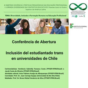 Conferência de Abertura - Inclusión del estudiantado trans en universidades de Chile