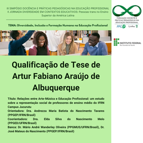 Qualificação de Tese de Artur Fabiano Araújo de Albuquerque