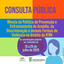 Consulta pública - Politica de enfrentamento ao assédio