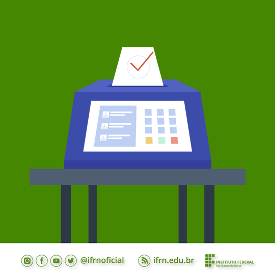 Urna para processo eleitoral