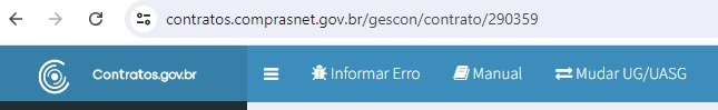 Passo 5) Na página do contrato, localize e copie o ID na URL