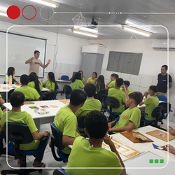 Estudantes do PartiuIF realizam visita técnica no Laboratório de Matemática da Universidade Estadual do RN