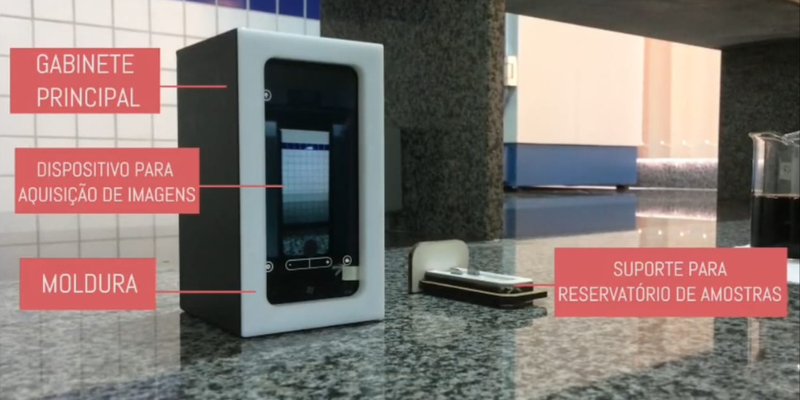 Dispositivo para medições colorimétricas baseado em imagens digitais