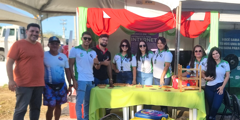 Estudantes expondo trabalhos na 26ª Expo Potengi - Foto: cedida