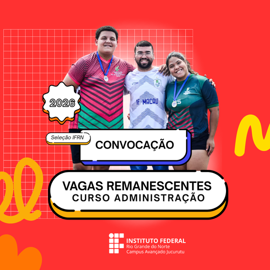 Convocação vagas remanescentes IFRN Jucurutu 2026
