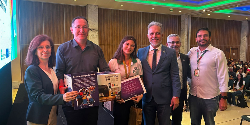 Reconhecimento do Campus Canguaretama: Laura Valentina Gomes e Rogério Sotero.