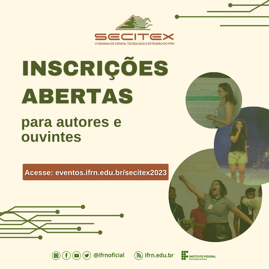 VI Secitex - Inscrições (2023)