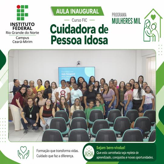 Cuidadora de Pessoa Idosa - Aula inaugural 2026