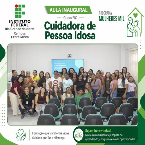 Cuidadora de Pessoa Idosa - Aula inaugural 2026