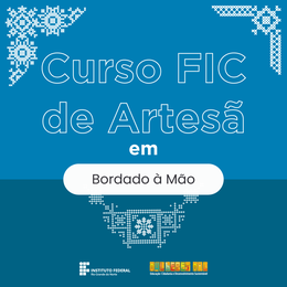 Curso FIC de Artesã em Bordado à Mão - Campus Natal-Zona Norte