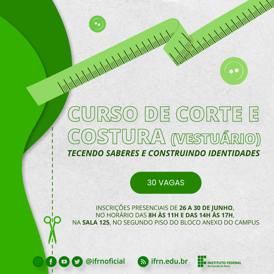 Mulheres Mil - Curso de Corte e Costura - Campus Pau dos Ferros (2023)
