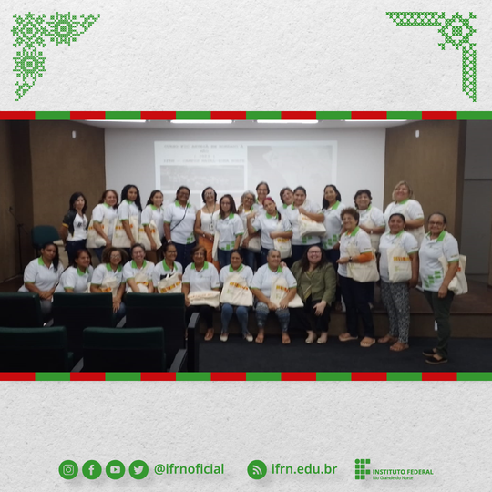 Curso de bordado ofertado pelo Campus Natal - Zona Norte