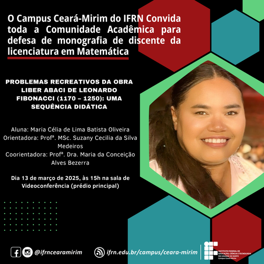 Defesa de Monografia - Maria Célia