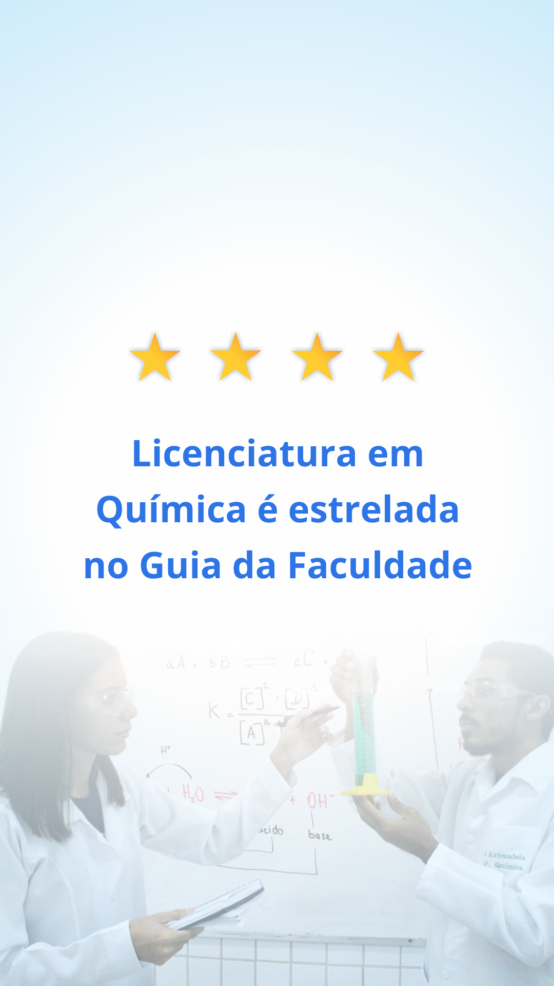 Licenciatura em Química Campus Pau dos Ferros 4 estrelas no Guia da Faculdade