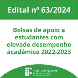 Divulgação edital nº 63/2024 - DG/IP