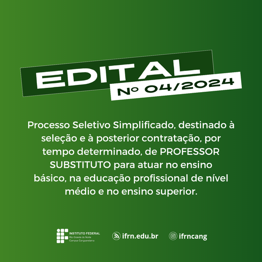 EDITAL 4 2024