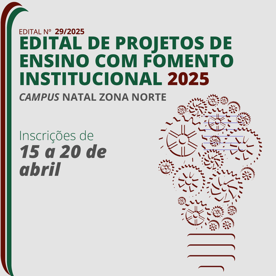 Edital 29/2025 - Projetos de ensino com fomento (site)