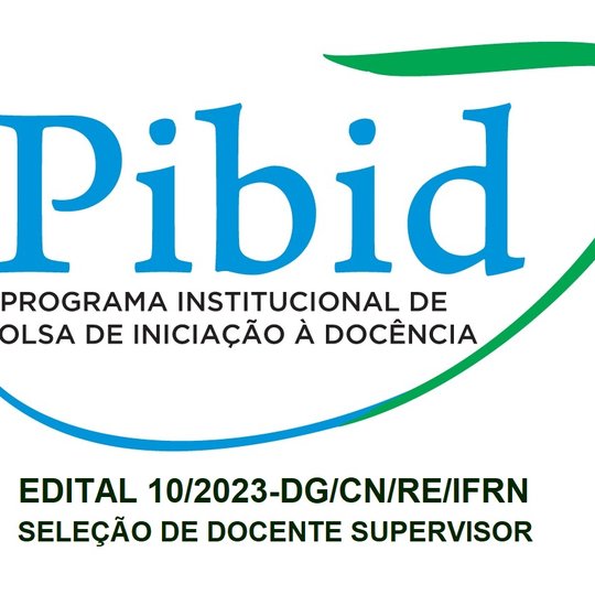 EDITAL PIBID SUPERVISOR