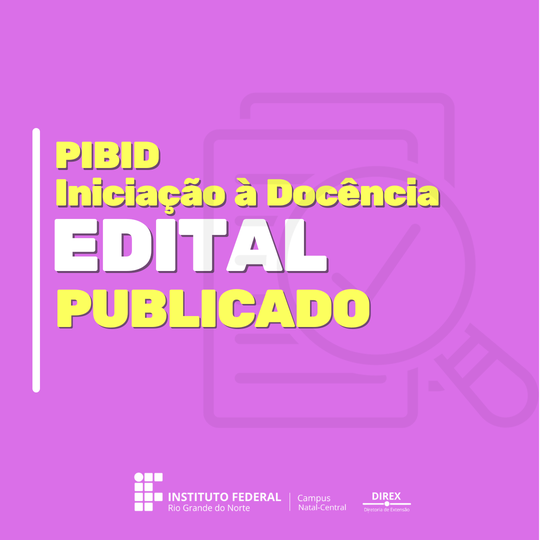 EDital PIBID