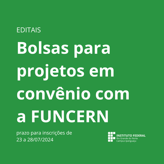 Editais Convênio com a FUNCERN 2024