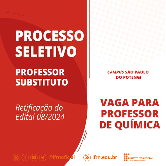 Edital_08_Professor Substituto_Química