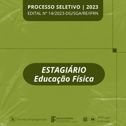Estágio de Educação Física - edital