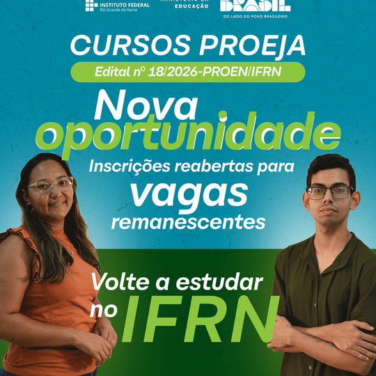 Edital 18 2026 PROEN EJA VAGAS REMANESCENTES