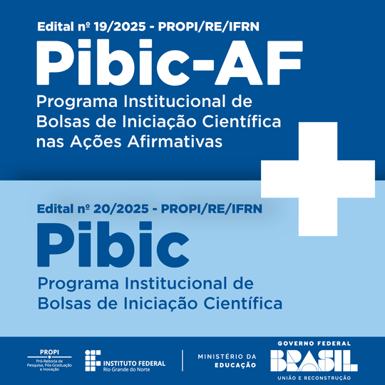 Divulgados editais de submissão de projetos e Iniciação Científica