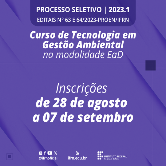 Edital 63 e 64_Inscrição_gestão_ambiental
