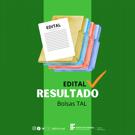 Edital Bolsas TAL