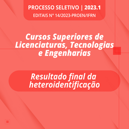 Resultado final de heteroidentificação - Edital n° 14