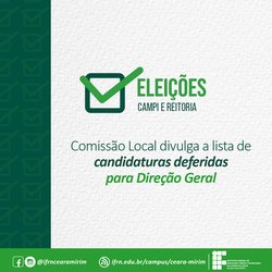 Eleições 2024 - Candidaturas deferidas