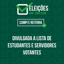 Eleições para gestão IFRN 2024-2028 - Votantes