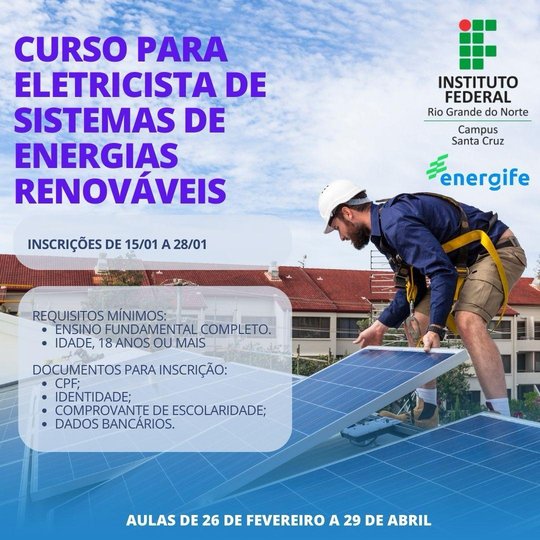 Energife - inscrições abertas no Campus Santa Cruz