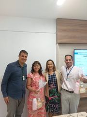 Entrega de brinde - capacitação médica