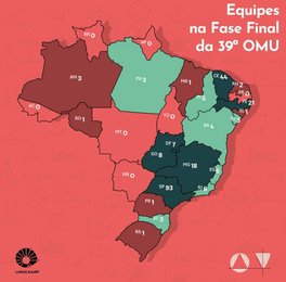 Equipes na Fase Final da 39ª OMU