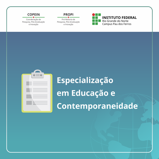 Especialização em Educação e Contemporaneidade Pau dos Ferros