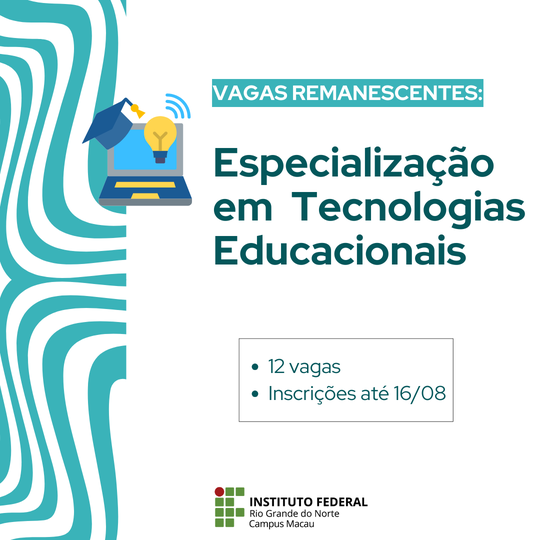 Especialização em Tecnologias Educacionais - vr
