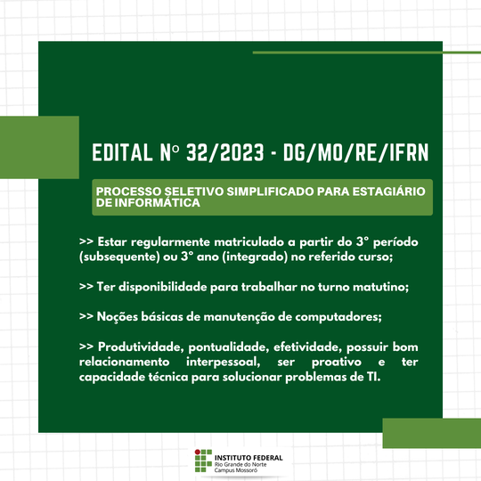Estagiário de Informática